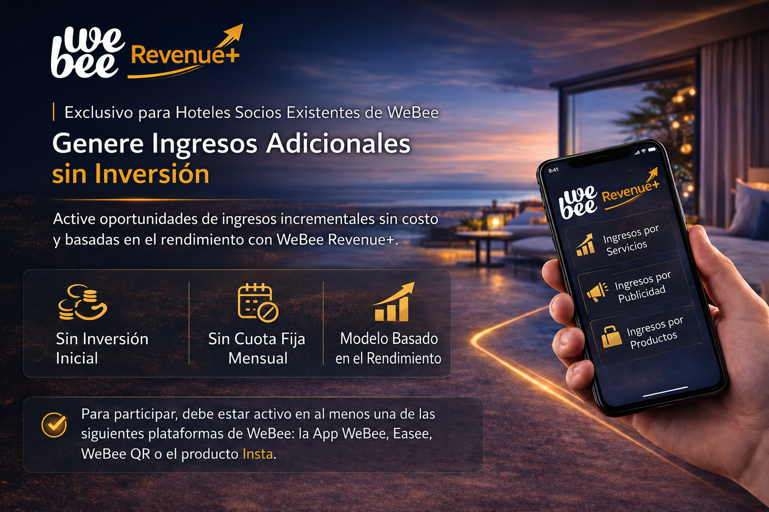 Presentamos WeBee Revenue+ — Genera Ingresos Adicionales Sin Inversión