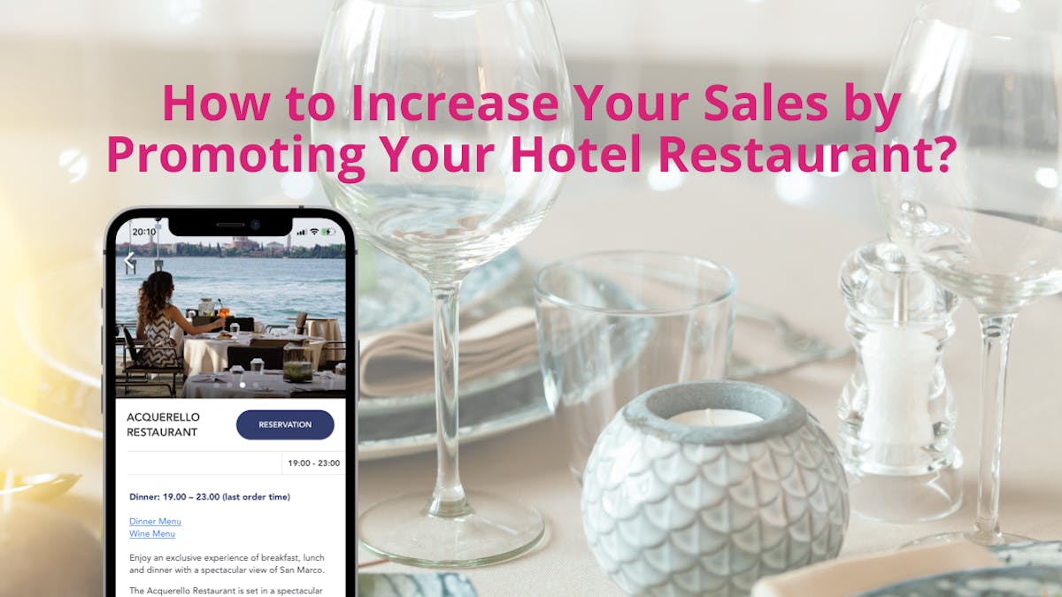 Incrementa los ingresos promoviendo el restaurante de tu hotel.