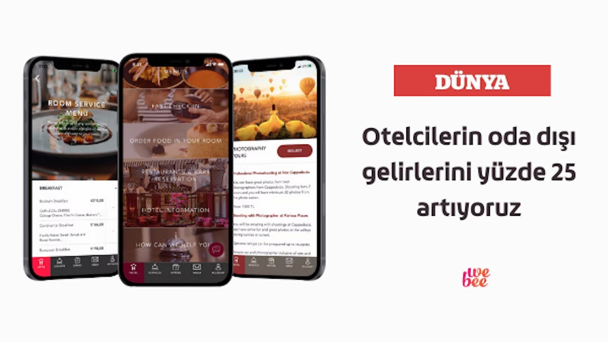 Otelcilerin oda dışı gelirlerini yüzde 25 artıyoruz